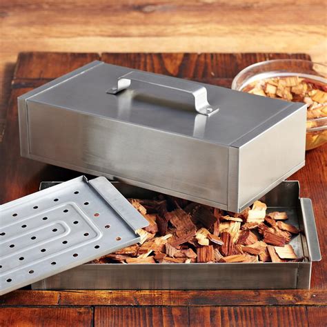 expert grill stainless steel smoker box|disposable smoker box.